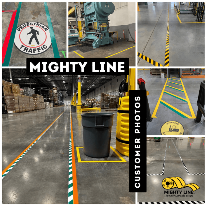 warehouse floor striping in Orange County