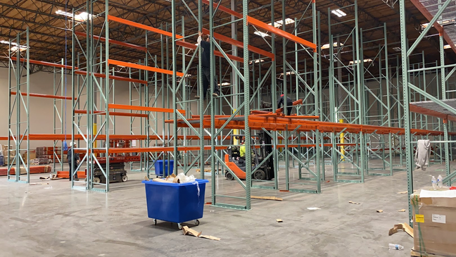 Pallet rack installation services in Orange County